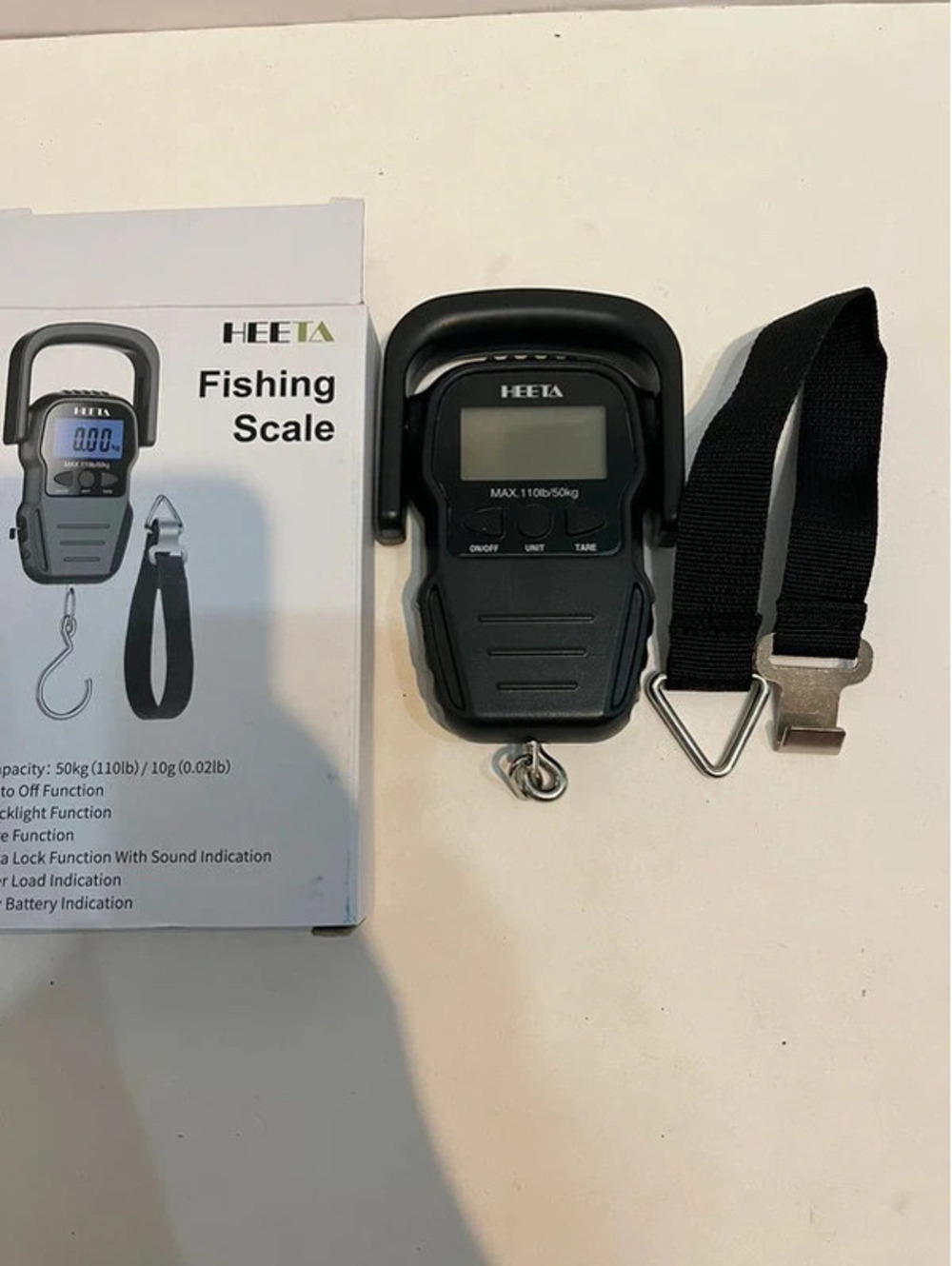 Fishing scale weight measurement